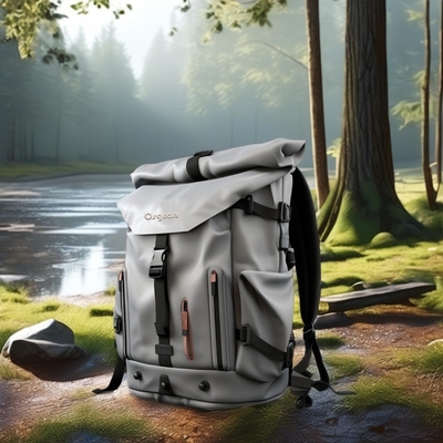 Mochila de acampamento 60L com cobertura impermeável para chuva e Softback