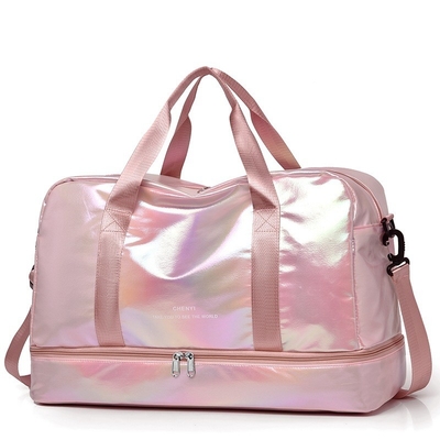 Saco de viagem de camada de divisão para equipamentos de fitness de moda e funcionais para mulheres