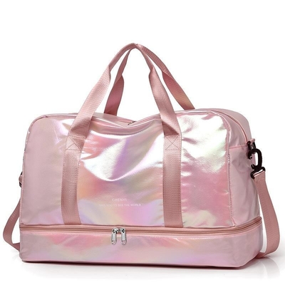 Saco de fitness rectangular unisex em roxo com grande capacidade