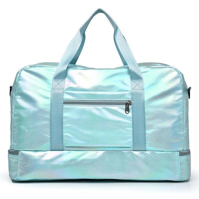 Sacos verdes personalizados para mulheres com boa resistência à abrasão e seu próprio logotipo