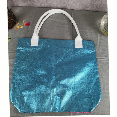 Bolsa de mão multicolor de couro brilhante de grande capacidade para mulheres de luxo para fashionistas