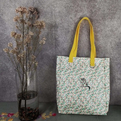 Decoração Flores e plantas padrão Cartable Mulheres Bolsas de ombro Bolsas de mão Para Mulher
