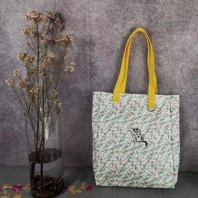 Decoração Flores e plantas padrão Cartable Mulheres Bolsas de ombro Bolsas de mão Para Mulher