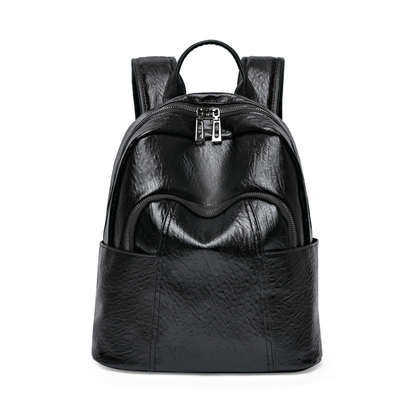 Mochila de Mulheres Casual em Couro PU com fecho de fecho 37*29*6cm