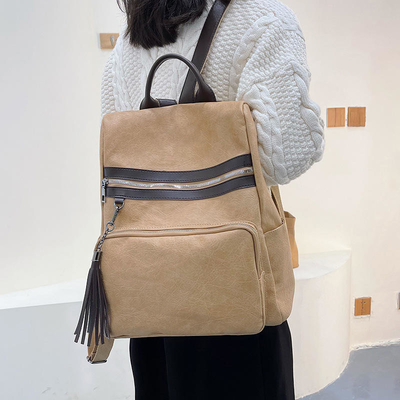 Mochila de papel kraft à prova d'água e ecológica para uso casual e de trabalho