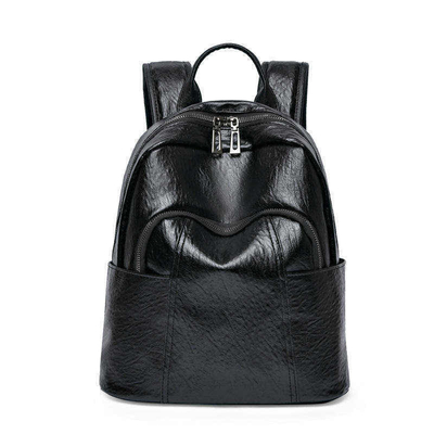 Experimente conforto e durabilidade com mochila mini trapezoide PU de couro unisex