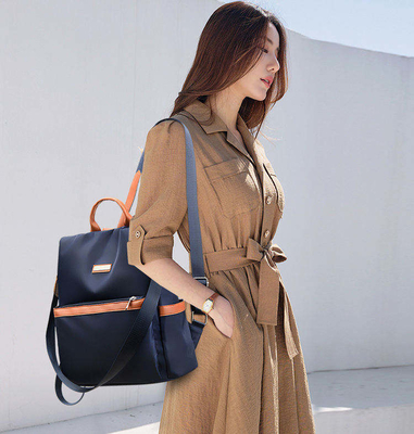 Laptop Mulheres impermeável Casual Nylon dobrável Mochila bonita 26*33*13cm Estilo de moda