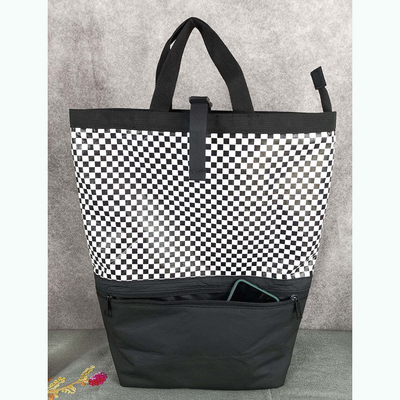 Mochila de couro trapezoide impermeável para caminhadas personalizadas e viagens de negócios