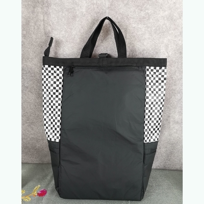 Mochila de couro trapezoide impermeável para caminhadas personalizadas e viagens de negócios
