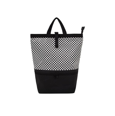 Mochila de couro trapezoide impermeável para caminhadas personalizadas e viagens de negócios