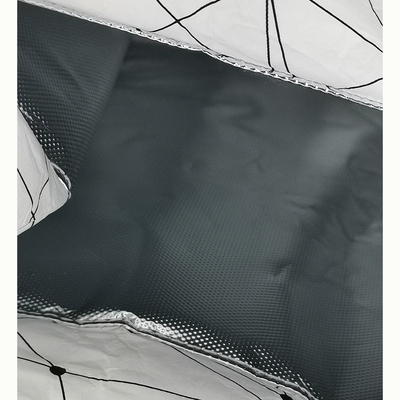 Mochila Tyvek retangular Saco de armazenamento de fraldas Solução de organização de alimentos isolada