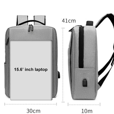 LOGO personalizado Mochila portátil para homens Mochila de negócios à prova d'água Oxford mochilas Mochila de estudante escolar com USB