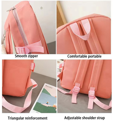 Atacado 4pcs/Set Mochila de escola primária meninas Harajuku Kawaii Mochila de estudante Mochila de adolescente Mochila de grande capacidade Mochila de estudante Mochila de escola meninas
