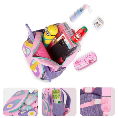 Mochila para meninas pequenas desenhos animados 3D Mochilas escolares de crianças de 1-3 anos Mochilas de viagem de creches Mochilas para crianças Brinquedos Mochila Regalo para crianças Mochilas para crianças Mochila