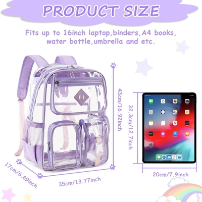 Bolso Mochila de Viagem Limpa Para A Escola Mochila Superior de PVC Transparente Para Meninas Mochila Para Homens Mulheres Mochila Estudante