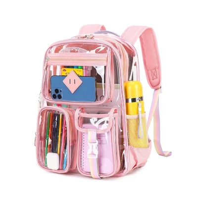 Bolso Mochila de Viagem Limpa Para A Escola Mochila Superior de PVC Transparente Para Meninas Mochila Para Homens Mulheres Mochila Estudante