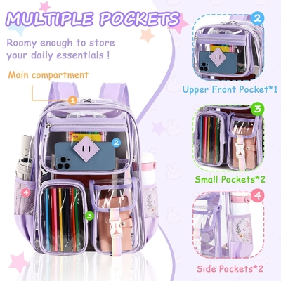 Bolso Mochila de Viagem Limpa Para A Escola Mochila Superior de PVC Transparente Para Meninas Mochila Para Homens Mulheres Mochila Estudante