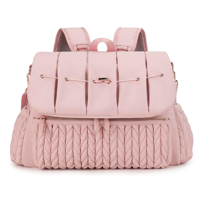 Bolso de fraldas para bebês Bolso de fraldas pequeno Mochila de viagem elegante Mochila de dia de mini-maternidade Saco de mamãe para mulheres Saco de toque