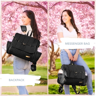 Bolso de fraldas para bebês Bolso de fraldas pequeno Mochila de viagem elegante Mochila de dia de mini-maternidade Saco de mamãe para mulheres Saco de toque