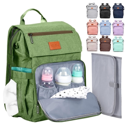 Bolsa de fraldas personalizada para bebê com almofada de mudança Bolsas de viagem grandes para bebê recém-nascido