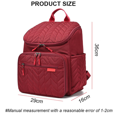 Bolsa de fraldas personalizada Mochila de viagem multifunção com mochila de almofada de mudança Bolsa casual para mulheres Tote Bag