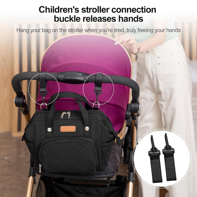 Bolsa de fraldas personalizada Mochila pequena Bolsa de mão de maternidade Mochila de viagem multifunção à prova d'água Mochila de viagem elegante Mini-Ladies Tote Bags
