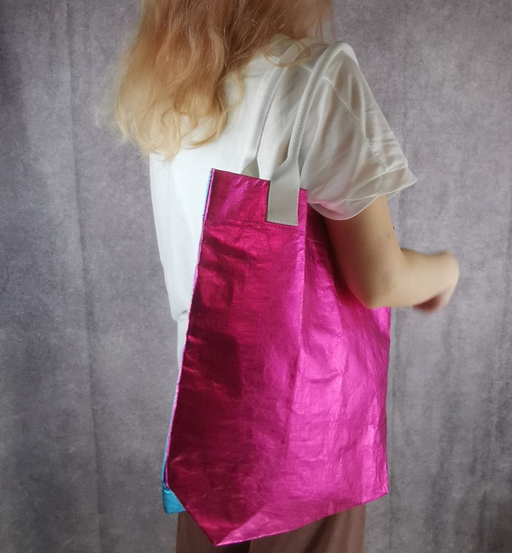 Bolsa de mão multicolor de couro brilhante de grande capacidade para mulheres de luxo para fashionistas