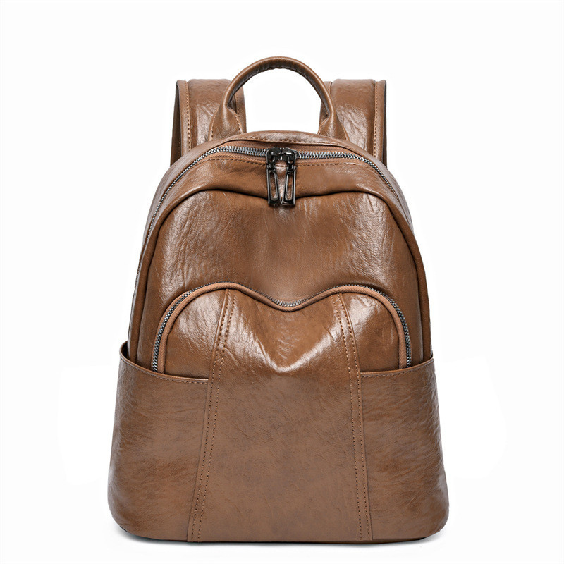 Mochila de Mulheres Casual em Couro PU com fecho de fecho 37*29*6cm